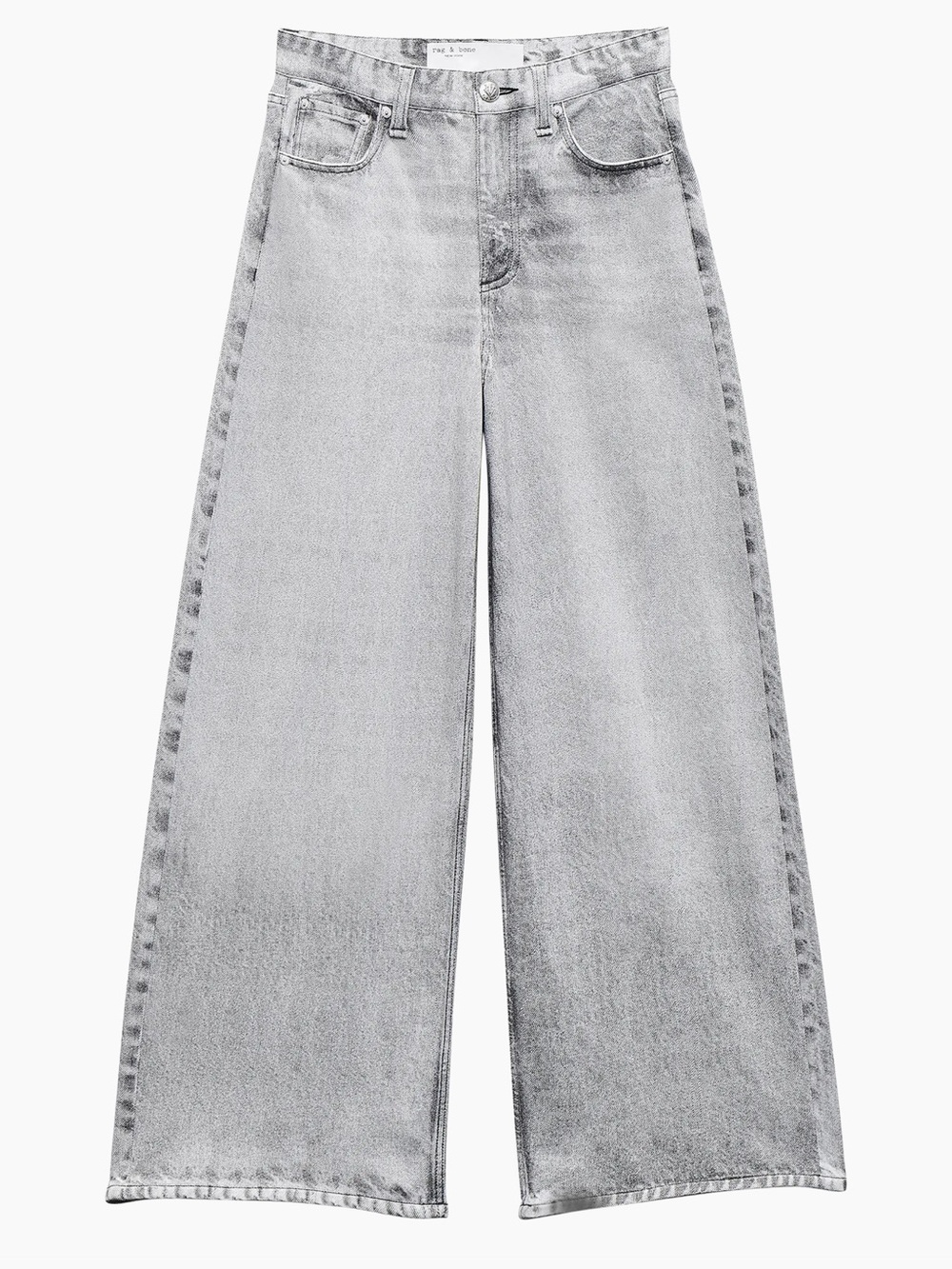 Rag & Bone Miramar Sofie Wide Leg Ankle Jeans Women’s Size 29 Icy Grey NWT - Picture 6 of 17